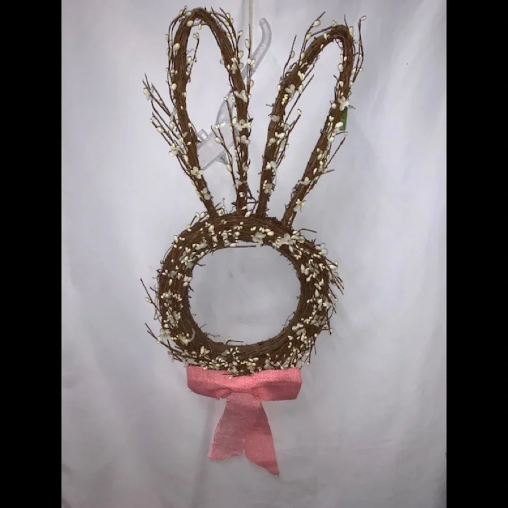 NWT bunny rabbit wreath Easter Spring Summer